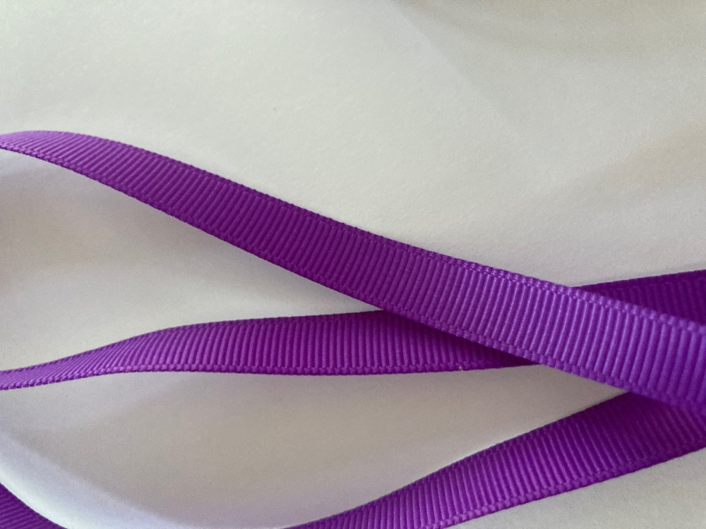 Purple Grosgrain Ribbon 10mm ( per metre)