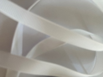 White Grosgrain Ribbon 10mm ( per metre)