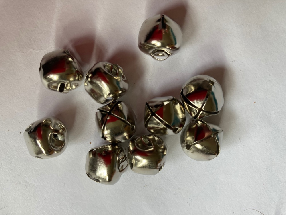 Bells - Silver 13mm approx  (Pack of  10)