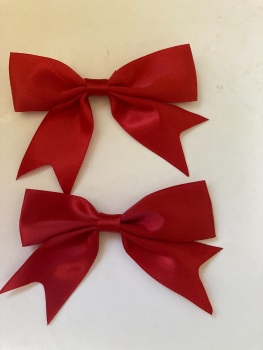 Red Bow 80mm (Pack of 3)