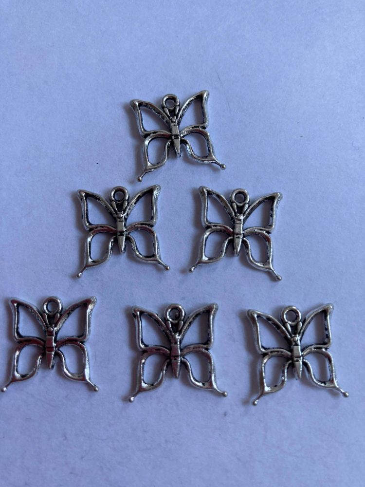 Butterfly Charms  (Pack of 6 ) CH86