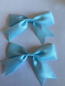 Blue Bow 80mm (Pack of 3)