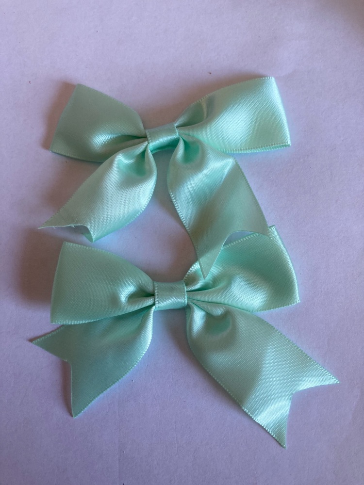 Mint Green Bow 80mm (Pack of 3)