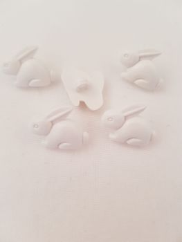 White Rabbit Buttons (Pack of 8)