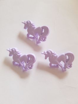 Lilac Unicorn Button - 25mm (Pack of 3) Was£1