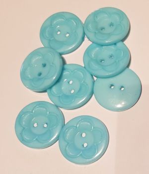 Turquoise Buttons 23mm (Pack of 8)