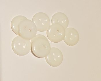 White Buttons 15mm (Pack of 10)