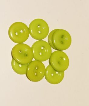 Green  Buttons 15mm (Pack of 10)