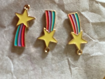 Star / Shooting Star / Rainbow Charms (Pack of 3)