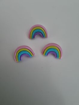 Rainbow Buttons - Pastel 25mm (Pack of 3)
