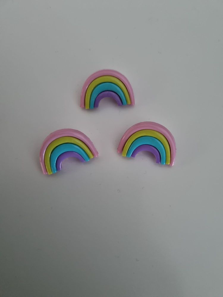 Rainbow Buttons - Pastel 25mm (Pack of 4)