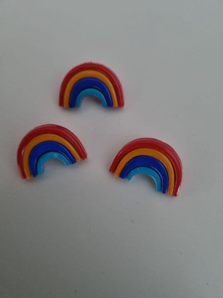 Rainbow Buttons - Bright 25mm (Pack of 3)
