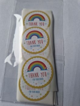 Thank you for your Order Stickers 25mm each (Pack of 50)