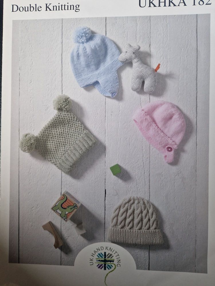 Baby Hat Knitting Pattern UKHKA 182