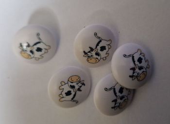 Cow Buttons 15mm (Pack of 5)
