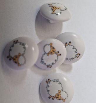 Sheep Buttons 15mm (Pack of 5)