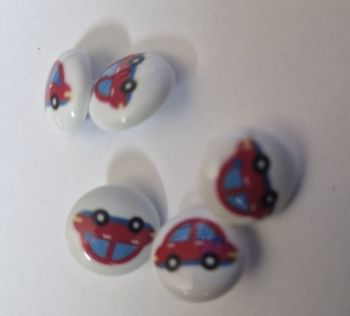 Car Buttons 15mm (Pack of 5)