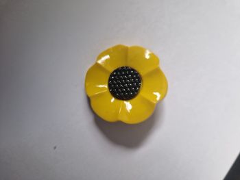 Sunflower Button 40mm (each)