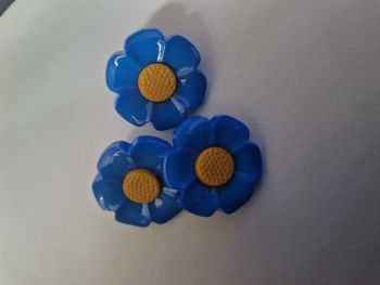 Forget Me Not Button 22mm (Pack of 3)