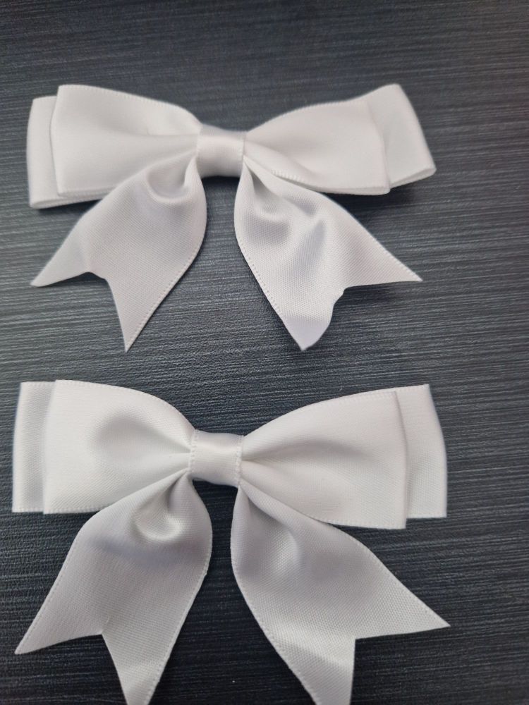 White Bow 80mm (Pack of 3)