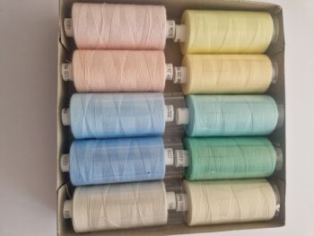 Coats Moon Thread - Pack of 10 - Pastels