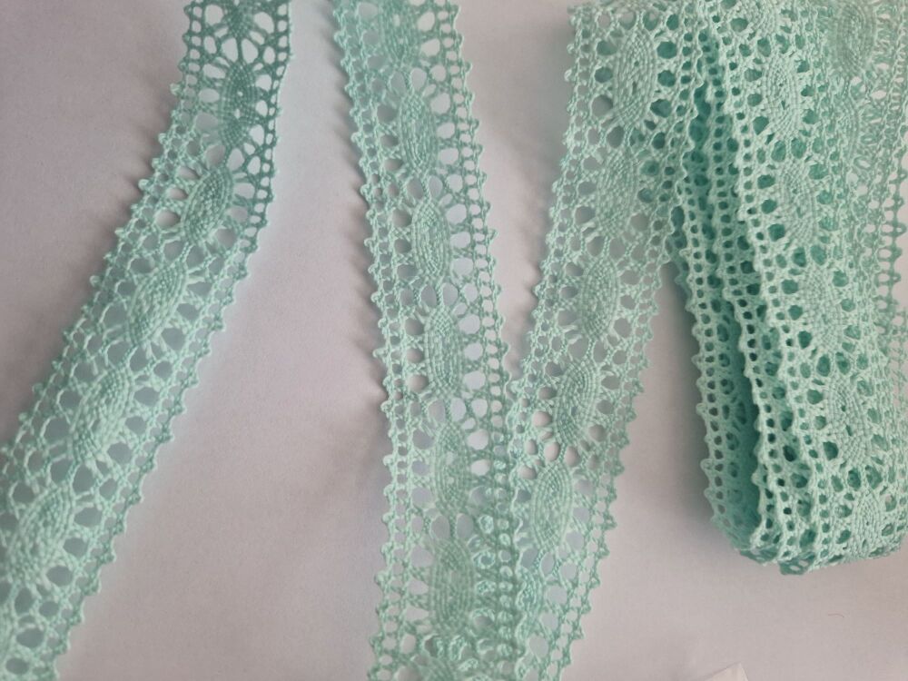 Lace -20mm - Green / Mint  - 2 metres
