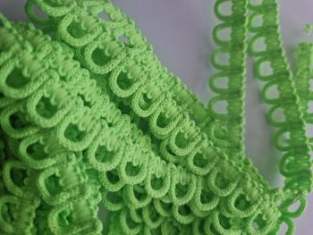 Lace -12mm - Neon Green - 3 metres