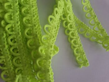 Lace -12mm - Neon Yellow - 3 metres