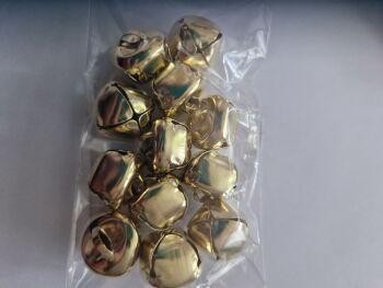 Bells - Gold 15mm approx  (Pack of  12)