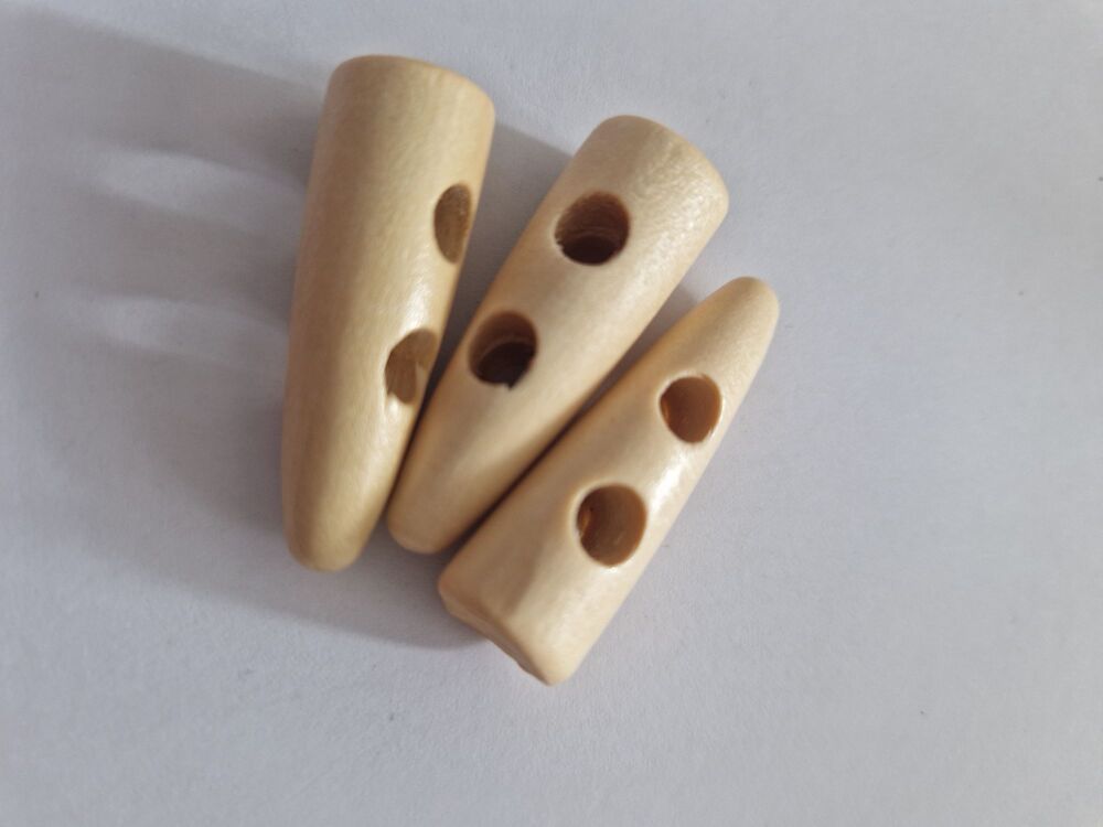 Wooden Toggle 35mm (pack of 3)