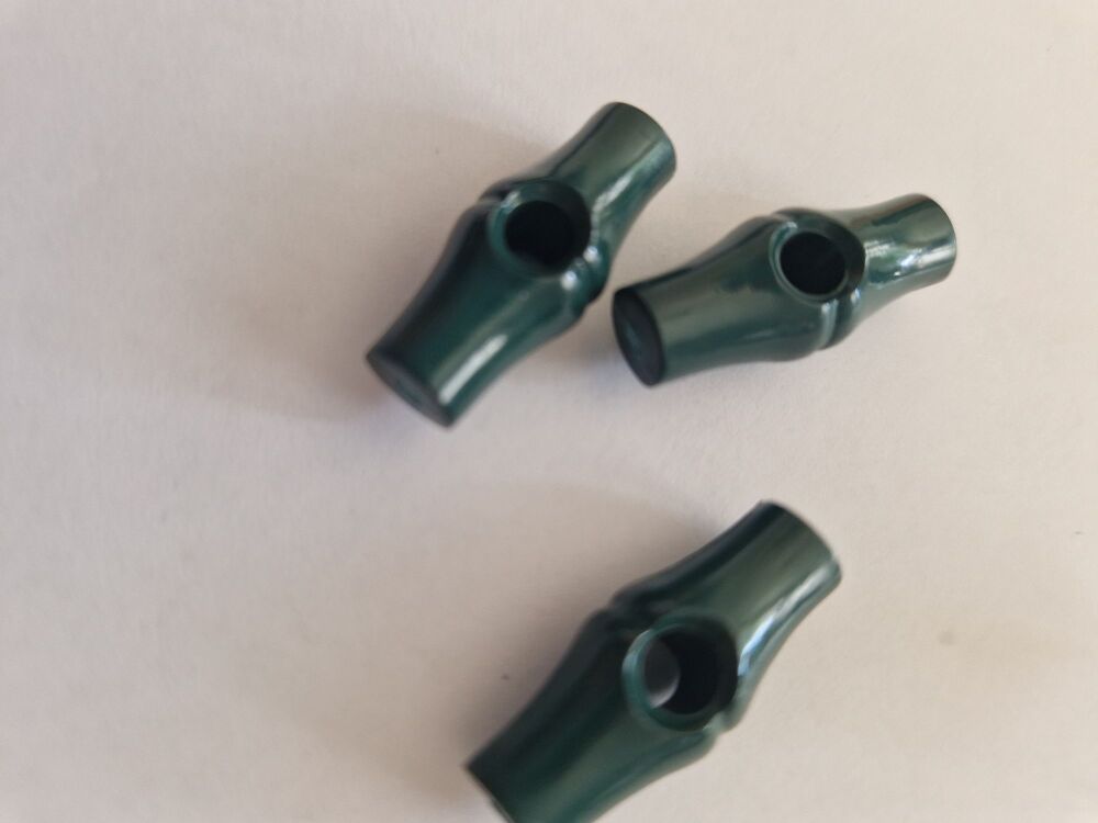 Bottle Green Toggle 25mm (pack of 3)
