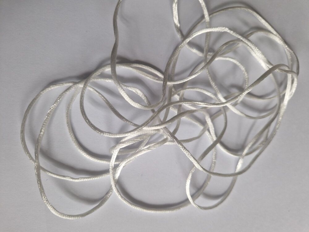 White satin cord - 5 meters