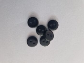 Black Button 9mm (Pack of 12)