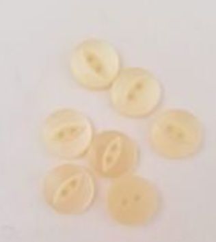 Cream Fisheye Button 19mm (Pack of 8)