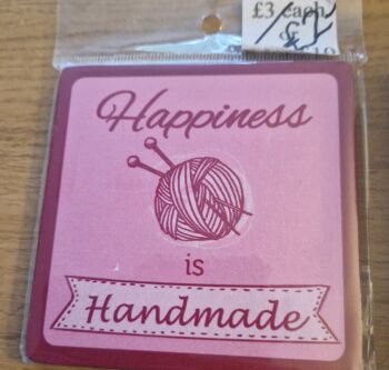 Coaster / Mat - Happiness is Handmade