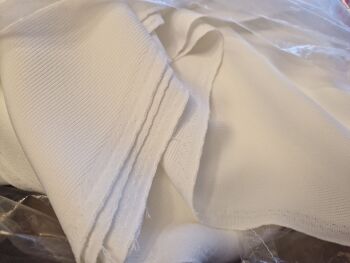 Ribbed Fabric - Cream 3 metres x 1 metre