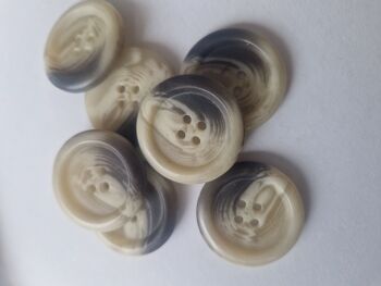 Cream/ Aran Style Buttons 28mm (each)