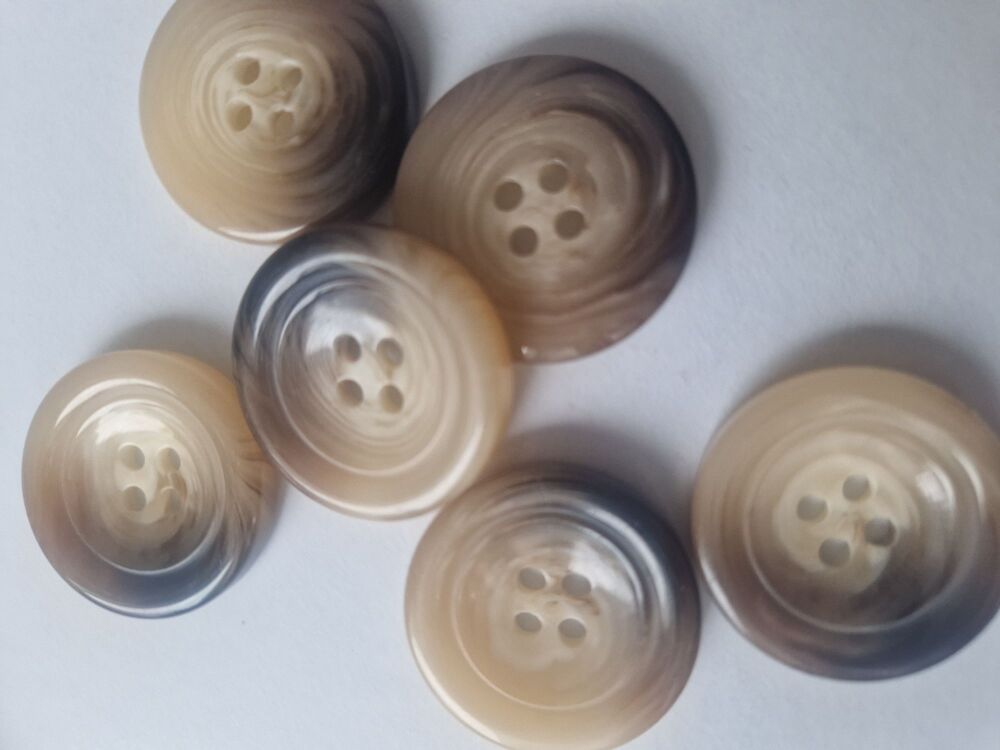 Cream/ Aran Style Buttons  30mm (each)