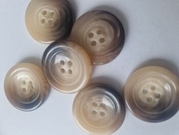 Cream/ Aran Style Buttons  30mm (each)
