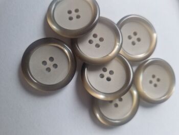 Brown / Beige  Buttons  28mm (each)