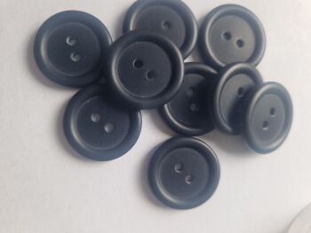 Black Buttons  22mm (each)