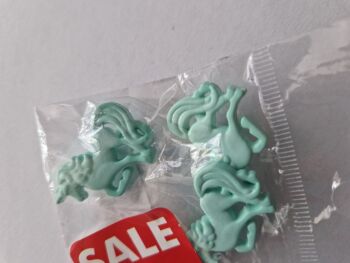 Green Unicorn Button 25mm (Pack of 3) Was £1