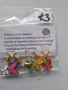 Butterfly Stitch Markers (Pack of 6)