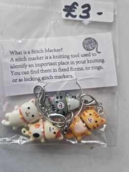 Cat Stitch Markers (Pack of 4)