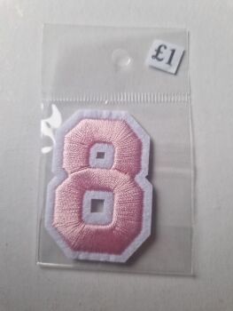 Number Motif  " 8 " Pink