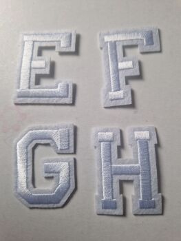 Letter Motif  " E " White