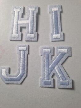 Letter Motif  " K " White