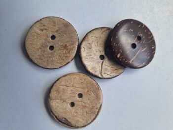 Coconut Shell Buttons 30mm (each)