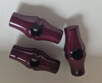 Wine / Maroon Toggle 25mm (pack of 3)