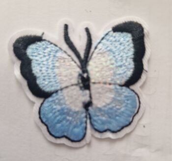 Butterfly Motif - Pale Blue 62x56mm